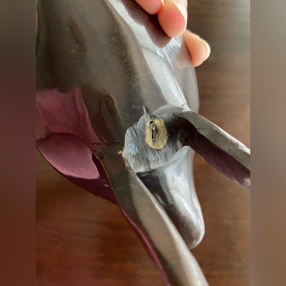 Bronze Plated Brass Tall 20” FLAMINGO Statue Sculpture India - Picture 13 of 13